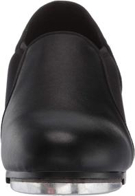 img 2 attached to Black Stretchy Neoprene Tap Shoes for Adults by Danzcue