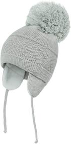 img 4 attached to 👶 Adorable FZ FANTASTIC ZONE Toddler Earflap Boys' Hats & Caps for Extra Warmth