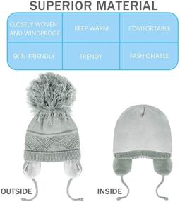 img 1 attached to 👶 Adorable FZ FANTASTIC ZONE Toddler Earflap Boys' Hats & Caps for Extra Warmth