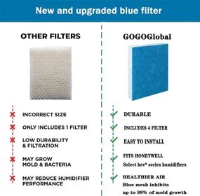 img 2 attached to 🌬️ Lxiyu Humidifier Replacement Filters - Compatible with Honeywell HFT600 HEV615 HEV615B HEV615W HEV620 HEV620B HEV620W - Pack of 4