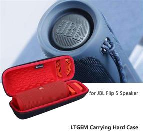 img 3 attached to 🔴 Красный жесткий чехол EVA для водонепроницаемого Bluetooth-динамика JBL FLIP 5 - улучшенная оптимизация для поисковых систем.