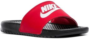 img 4 attached to 👟 Идеальный комфорт и стиль: мужские шлепанцы Nike Benassi Slide черного цвета