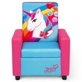img 4 attached to 🪑 JoJo Siwa Delta Children High Back Upholstered Chair, Lightweight 17.86 Oz