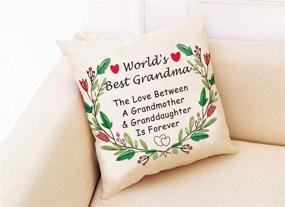 img 1 attached to 👵 Chillake Best Grandma Pillow Covers - 18x18 Inches - Perfect Gift for Grandma - Sofa Couch Living Room Decor