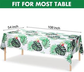 img 3 attached to Tablecloth Tablecover Tropical Supplies Birthday