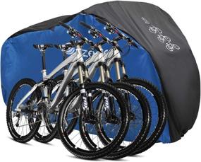 img 4 attached to Gazeer 29er Mountain Road Electric Bike Motorcycle Cruiser Outdoor Storage Cover – Waterproof, Anti-UV, Heavy Duty Ripstop Material 210D with Lock Hole, Reflective Safety Loops