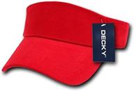 decky 7007 red kids visor red logo