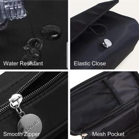 img 1 attached to 💄 Portable Makeup Brush Bag: Travel-Friendly Organizer for Brushes and Cosmetics