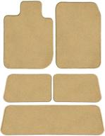 🚗 ggbailey beige custom-fit floor mats for lexus gx 2003-2009 – ultimate protection and style for all rows logo