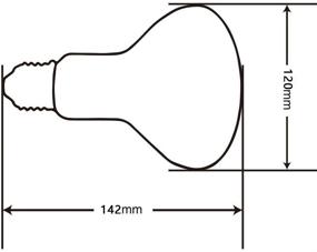 img 1 attached to 🦎 Reptile UVA UVB Mercury Vapor Bulb, Heat Lamp for Tortoises & Bearded Dragons - PAR 38, E26, 100 Watt, Six-Month Guarantee