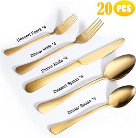 img 2 attached to 🍽️ AMOTA TIO Stainless Dishwasher - Silverware Set