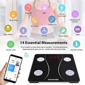 img 3 attached to 📱 Smart Bluetooth Body Fat Scale – Digital BMI Analyzer, Wireless Bathroom Weight Scale with Health Monitoring App – White