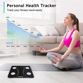img 1 attached to 📱 Smart Bluetooth Body Fat Scale – Digital BMI Analyzer, Wireless Bathroom Weight Scale with Health Monitoring App – White