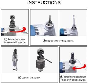 img 1 attached to 🔪 ZFE Nibbler Electric Stainless Aluminium: Precision Cutting Tool for Metalwork