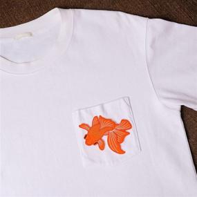 img 1 attached to Goldfish Embroidered Applique Accessory Decorate