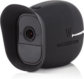 img 3 attached to 📷 Wasserstein 4 x Silicone Skins for Arlo Pro & Arlo Pro 2 - 100% Wire-Free Smart Security Cameras (Black) with Sunroof Compatibility