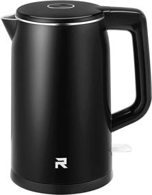 img 4 attached to Efficient 1.7L Cool Touch Electric Kettle - Fast Boiling, Double Wall Design, Cordless, Auto Shut-Off & Boil Dry Protection, BPA-Free