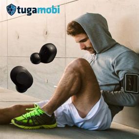 img 2 attached to Tugamobi SA01 Bluetooth 5.0 TWS Earbuds | 130 Hours Standby | IPX5 Waterproof | Easy Pairing | High Talk Quality | Music Playback | Lightweight & Portable