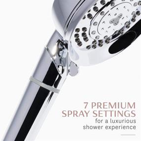 img 1 attached to 🚿 T3 - Source Hand-Held Showerhead: Adjustable Chrome Shower Head with Chlorine & Mineral Filters