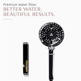 img 3 attached to 🚿 T3 - Source Hand-Held Showerhead: Adjustable Chrome Shower Head with Chlorine & Mineral Filters