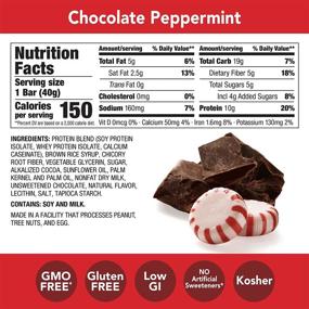 img 3 attached to 🍫 think! Protein+ 150 Calorie Bars - Limited Edition Chocolate Peppermint - High Protein, Low Sugar, No Artificial Sweeteners - GMO Free - 10 Pack of 1.4 oz Bars