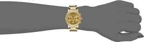 img 2 attached to Stunning Invicta Women's 14873 Wildflower Gold Dial 18k Gold Ion-Plated Stainless Steel Watch: A Timeless Beauty