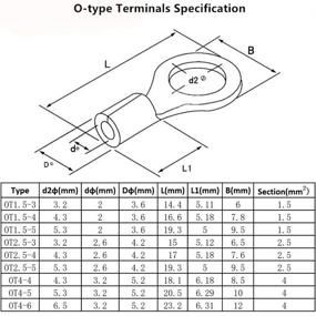 img 1 attached to PONFY Non Insulated Terminals Assortment Electrical