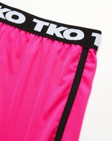 img 3 attached to Get Your Girls Active with TKO 6 Pack Athletic Gym Dolphin Shorts (Size 7-12)