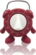 cute red twist kitchen timer - 60 mins ring alert, no battery - ideal for baking, teaching, cooking, egg & potty training logo