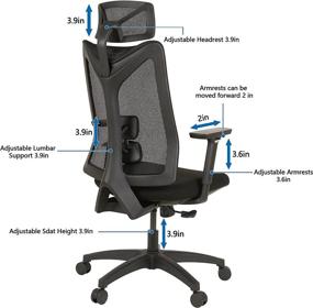 img 3 attached to Grsolul Ergonomic High Back Computer Adjustable Furniture