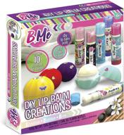 diy lip balm maker kit for kids - craft set for girls - includes lip 👩 gloss, tubes, pods, and flavors - make 15+ balms - ideal gift for tween girls aged 6+. logo