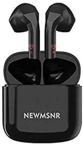 img 2 attached to 🖤 Беспроводные наушники Black-Love: гарнитура Bluetooth 5.1 с супер-комфортом, отличным звуком и защитой от пота - идеальны для спорта!