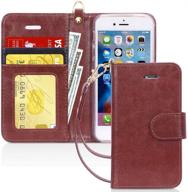 fyy wallet phone case for iphone 5/5s/se (1st gen-2016) logo