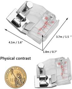 img 3 attached to 🧵 Нож для автоматического прикрепления регулируемого косошивочного ножа для швейной машины Brother, Singer, Janome - диапазон регулировки от 5 мм до 20 мм.