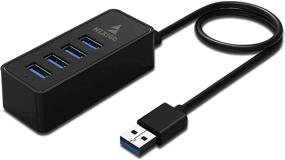 img 4 attached to NexiGo 4-портовый USB 3.0 хаб с удлиненным кабелем - идеально подходит для MacBook, Mac Pro, iMac, Surface Pro и других устройств!