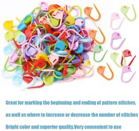 img 2 attached to 🧶 500-Piece Colorful Knitting Marker Clips - Crochet Stitch Markers & Stitch Counter for DIY Craft - Plastic Safety Pins