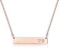 👧 girls' jewelry - finrezio stainless initial necklace alphabet logo