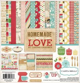 img 2 attached to 🎁 Echo Park Paper Company CB-HL23016 Homemade with Love Kit Original Version – 12-x-12-Inch Crafting Delight