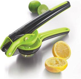 img 4 attached to Simposh Citrus Juicer Squeezer: Effortless Handheld Manual Press for Fresh Citrus Fruits - Seeds and Pulp Strained, Ergonomic Gray/Green Design