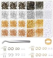 🔗 shynek earring making supplies kit - 2500pcs: earring hooks, open jump rings, earring backs for jewelry making and repair logo