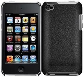 img 1 attached to 📱 Protect and Style Your iPod touch 4G with Scosche beefKASE Polycarbonate Case with Leather (Black)