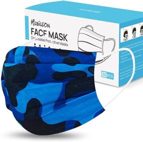 img 4 attached to 🎭 Camouflage 50-Piece Individually Disposable Mask Protectors