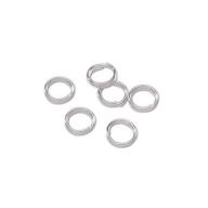 7mm double rings sterling silver logo