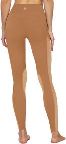 img 2 attached to ChinFun Ladies' High Rise Pull-On Knee Patch Grip Ventilated Riding Tights - Active Equestrian Pants for Schooling and Riding Breeches