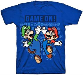 img 1 attached to 👾 Super Mario Nintendo Little Boys Graphic Tee Shirt: Fun & Functional Gaming Merch!