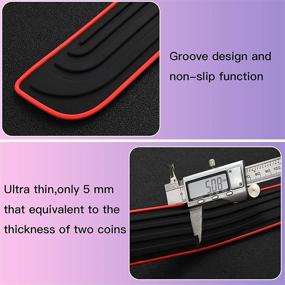 img 1 attached to RUICA Universal Car Door Sill Plate Protectors - 4pcs/Set, Sports Pattern, Entry Guard Sill Scuff Covers, Pedal Protector & Panel Step Guards Included