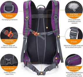 img 1 attached to 🌧️ Stay Dry on Your Outdoor Adventures with G4Free Waterproof Backpacking Mountaineering Backpacks