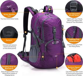 img 2 attached to 🌧️ Stay Dry on Your Outdoor Adventures with G4Free Waterproof Backpacking Mountaineering Backpacks