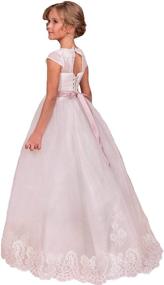 img 1 attached to 👗 Sittingley First Communion Dresses - Flower Girls Lace Tulle Gowns