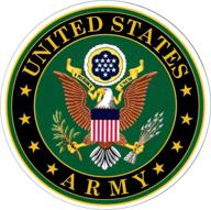 🦅 официальный эмблемный наклейка армии сша: орёл на зеленом декали логотип